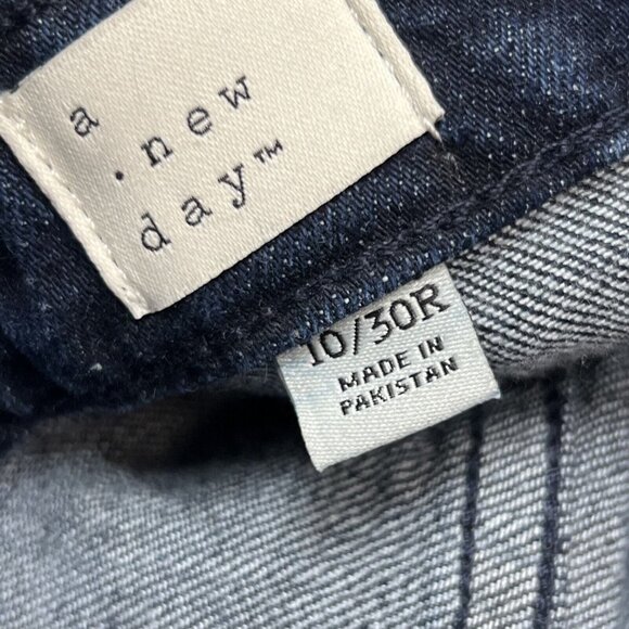 A New Day Womens 10R Bootcut High Rise Straight Hip‎ Jeans Denim Dark Wash - Picture 7 of 9